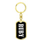Ruby v01w - Luxury Dog Tag Keychain