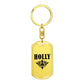 Holly v01a - Luxury Dog Tag Keychain