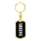 Sheena v03 - Luxury Dog Tag Keychain