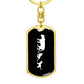 Mama Lioness With 2 Cubs v3 - Luxury Dog Tag Keychain