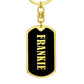 Frankie v02 - Luxury Dog Tag Keychain