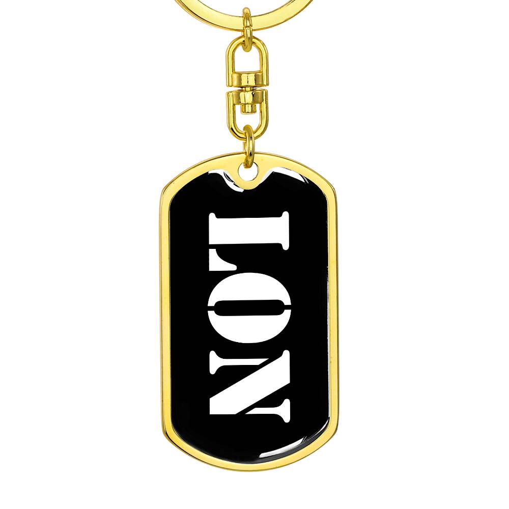 Lon v3 - Luxury Dog Tag Keychain