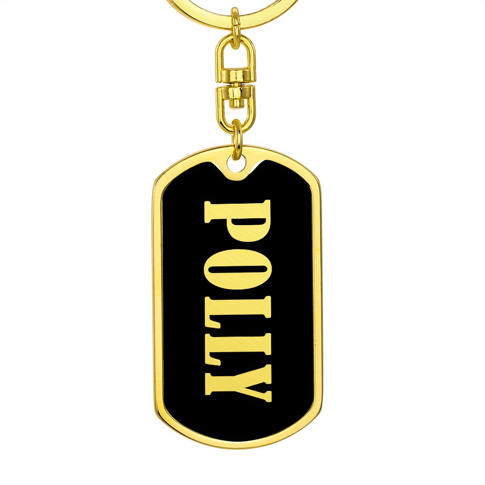 Polly v02 - Luxury Dog Tag Keychain