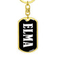 Elma v03 - Luxury Dog Tag Keychain