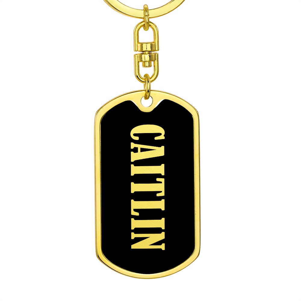 Caitlin v02 - Luxury Dog Tag Keychain