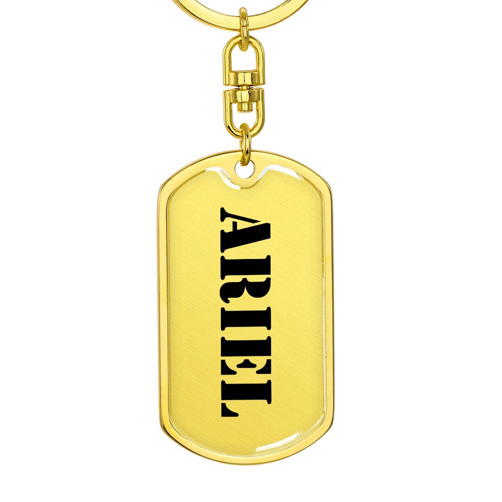 Ariel - Luxury Dog Tag Keychain