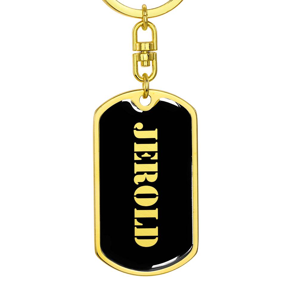 Jerold v2 - Luxury Dog Tag Keychain
