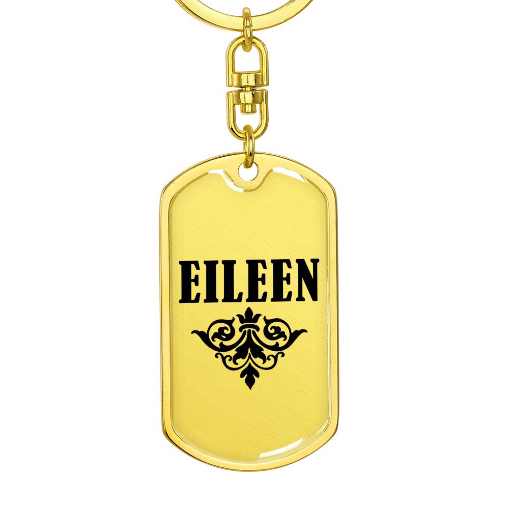 Eileen v01a - Luxury Dog Tag Keychain