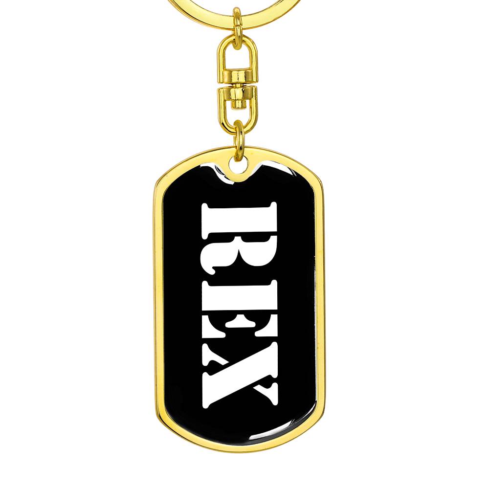 Rex v2 - Luxury Dog Tag Keychain