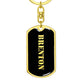 Brenton v2 - Luxury Dog Tag Keychain