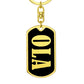 Ola v02 - Luxury Dog Tag Keychain