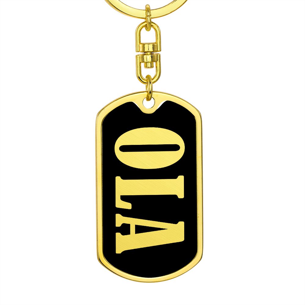 Ola v02 - Luxury Dog Tag Keychain