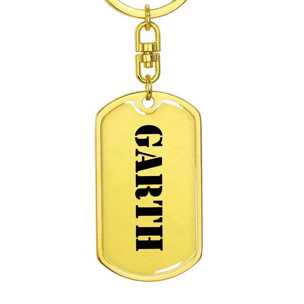 Garth - Luxury Dog Tag Keychain
