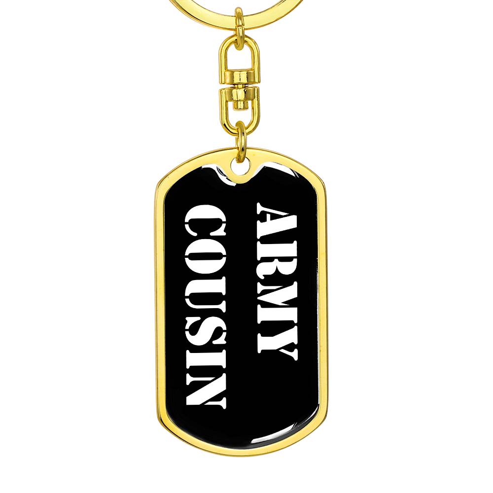 Army Cousin v3 - Luxury Dog Tag Keychain