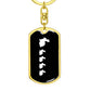 Mama Rabbit With 4 Kittens v3 - Luxury Dog Tag Keychain