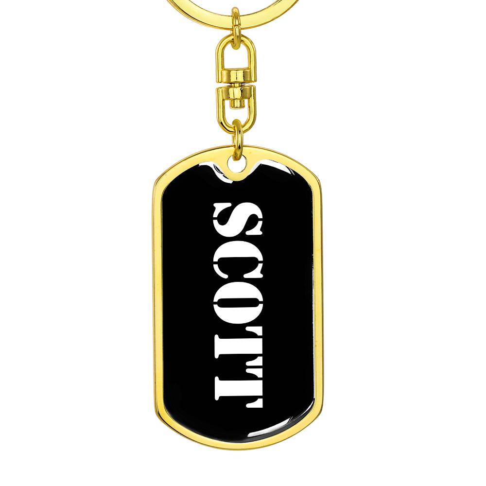 Scott v2 - Luxury Dog Tag Keychain