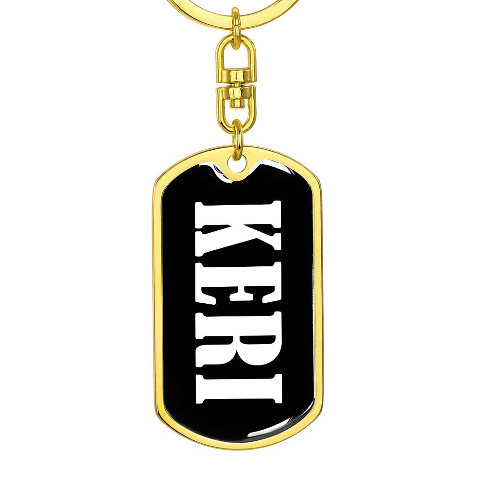 Keri v03 - Luxury Dog Tag Keychain