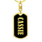Cassie v02 - Luxury Dog Tag Keychain
