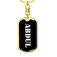 Abdul v3 - Luxury Dog Tag Keychain