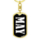 May v03 - Luxury Dog Tag Keychain