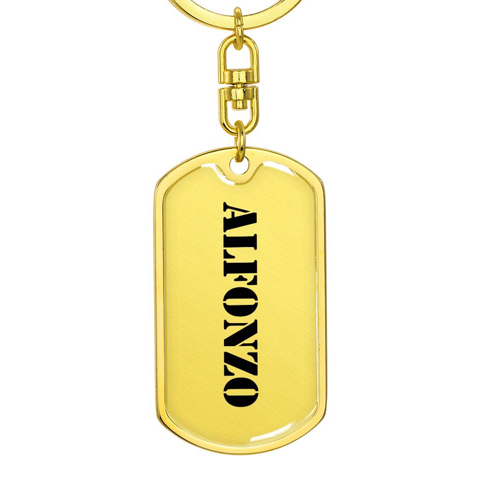 Alfonzo - Luxury Dog Tag Keychain