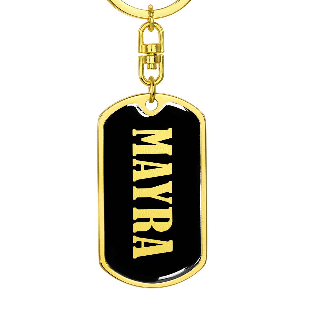 Mayra v02 - Luxury Dog Tag Keychain