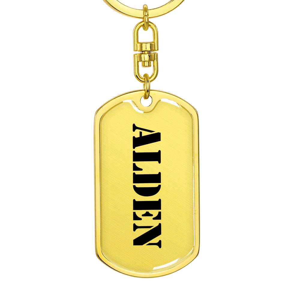 Alden - Luxury Dog Tag Keychain