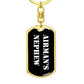 Airman's Nephew v3 - Luxury Dog Tag Keychain