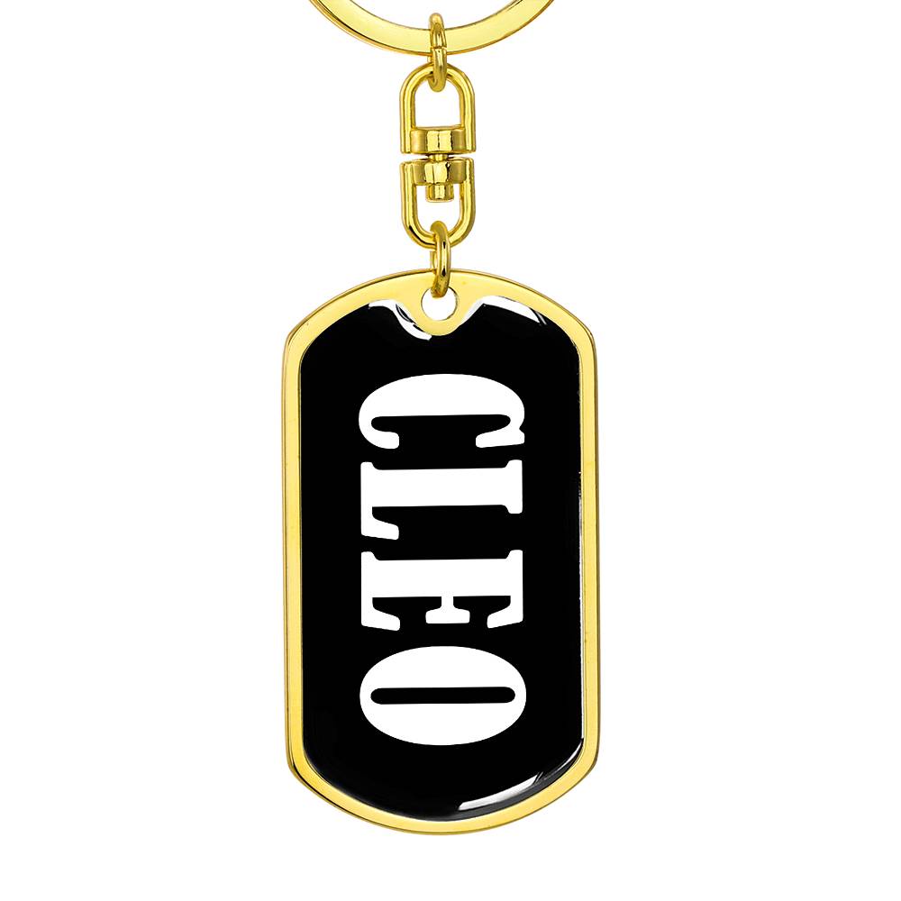 Cleo v03 - Luxury Dog Tag Keychain
