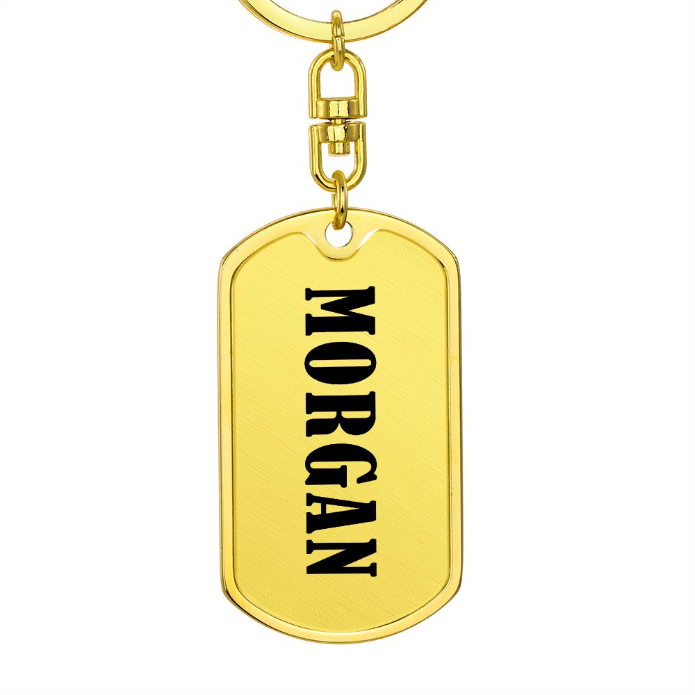 Morgan v01 - Luxury Dog Tag Keychain