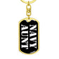 Navy Aunt v3 - Luxury Dog Tag Keychain