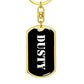 Dusty v3 - Luxury Dog Tag Keychain