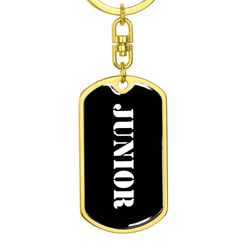 Junior v2 - Luxury Dog Tag Keychain