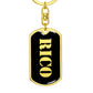 Rico v2 - Luxury Dog Tag Keychain
