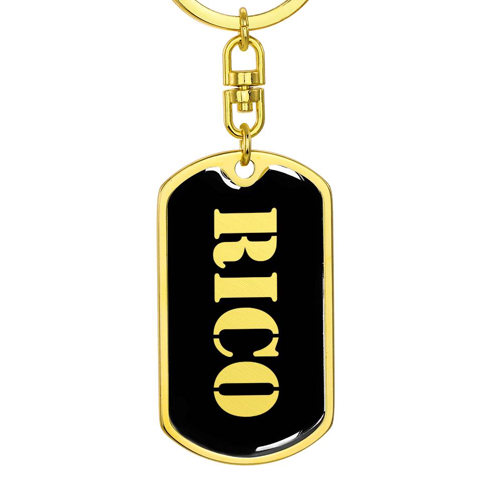 Rico v2 - Luxury Dog Tag Keychain