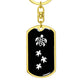 Mama Turtle With 3 Hatchlings v3 - Luxury Dog Tag Keychain