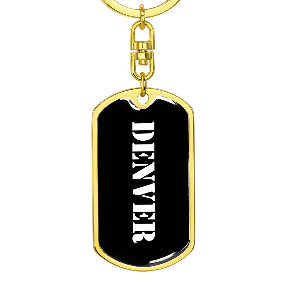 Denver v3 - Luxury Dog Tag Keychain