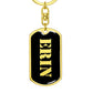 Erin v2 - Luxury Dog Tag Keychain