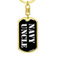 Navy Uncle v3 - Luxury Dog Tag Keychain