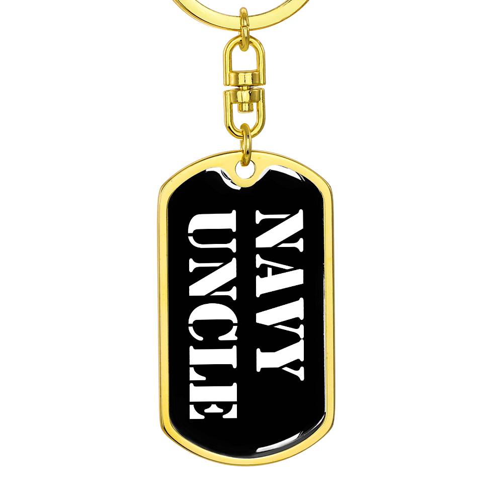 Navy Uncle v3 - Luxury Dog Tag Keychain