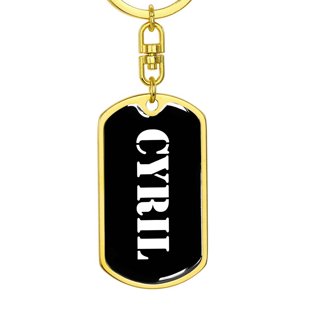 Cyril v3 - Luxury Dog Tag Keychain