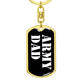 Army Dad v3 - Luxury Dog Tag Keychain