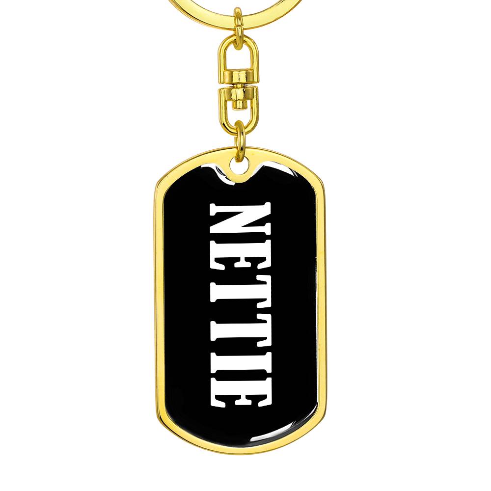 Nettie v03 - Luxury Dog Tag Keychain