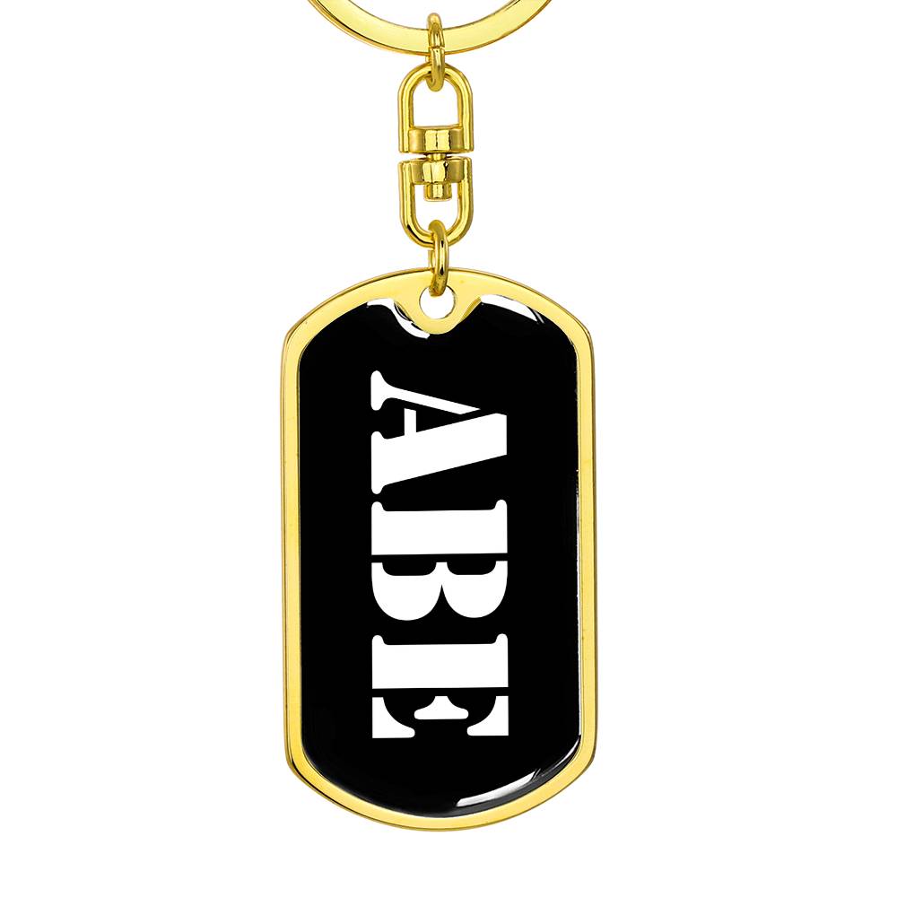 Abe v3 - Luxury Dog Tag Keychain