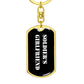 Soldier's Girlfriend v3 - Luxury Dog Tag Keychain