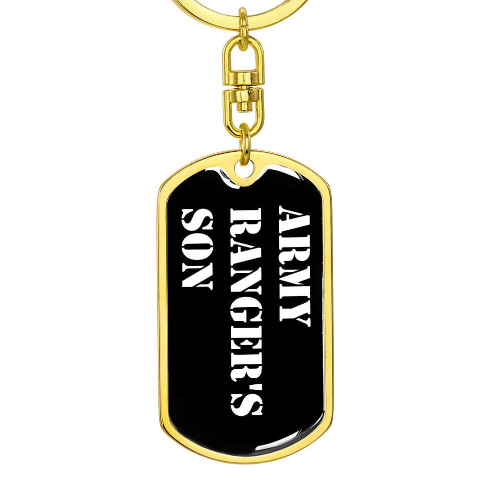 Army Ranger's Son v3 - Luxury Dog Tag Keychain