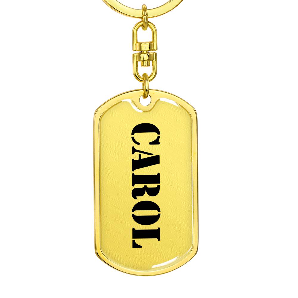 Carol - Luxury Dog Tag Keychain