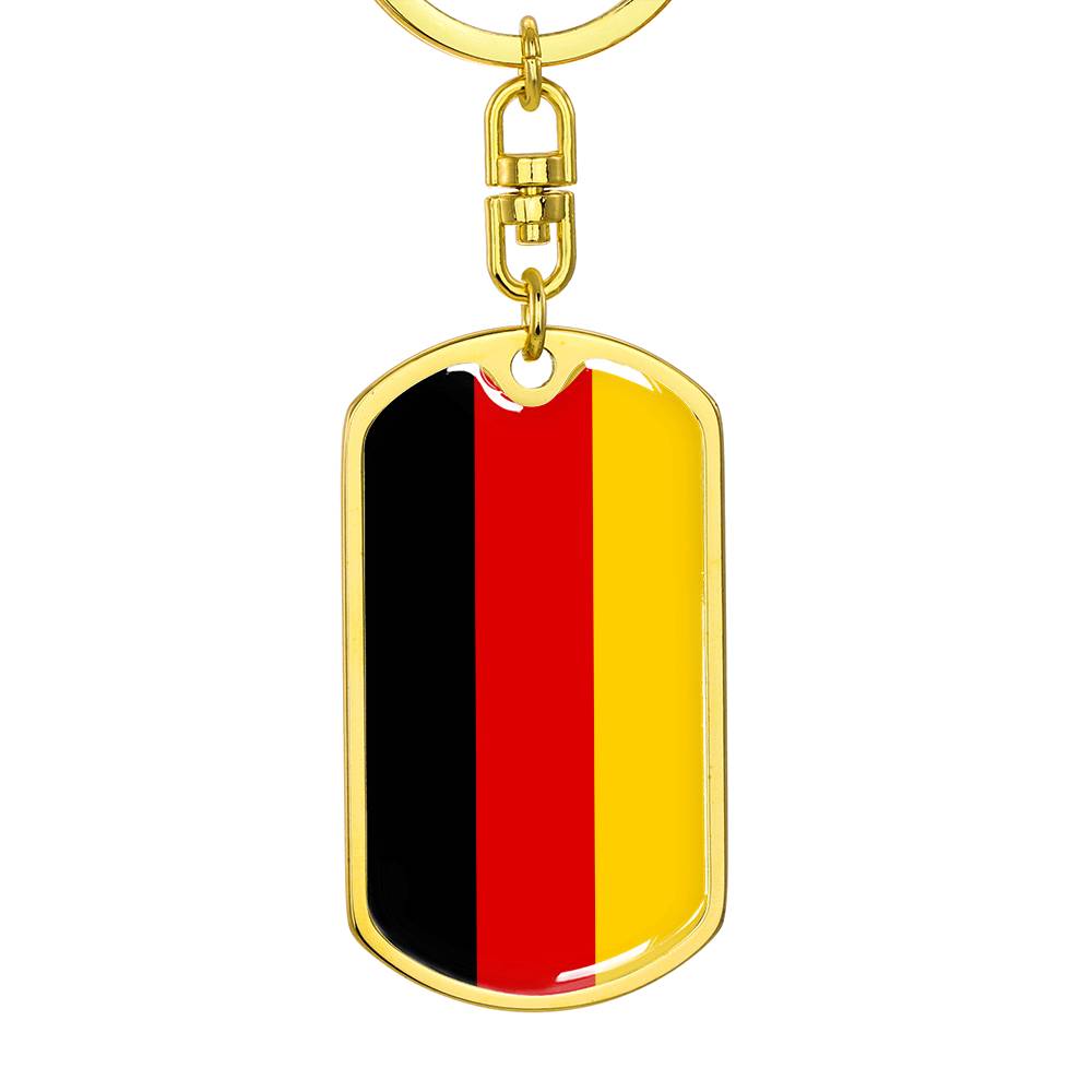 German Flag - Luxury Dog Tag Keychain