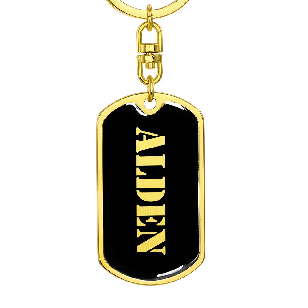 Alden v2 - Luxury Dog Tag Keychain