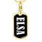 Elsa v03 - Luxury Dog Tag Keychain